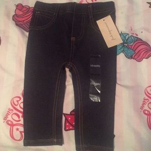 Super cute baby denim like leggings
